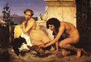 Jean Leon Gerome Young Greeks at a Cockfight oil painting picture wholesale